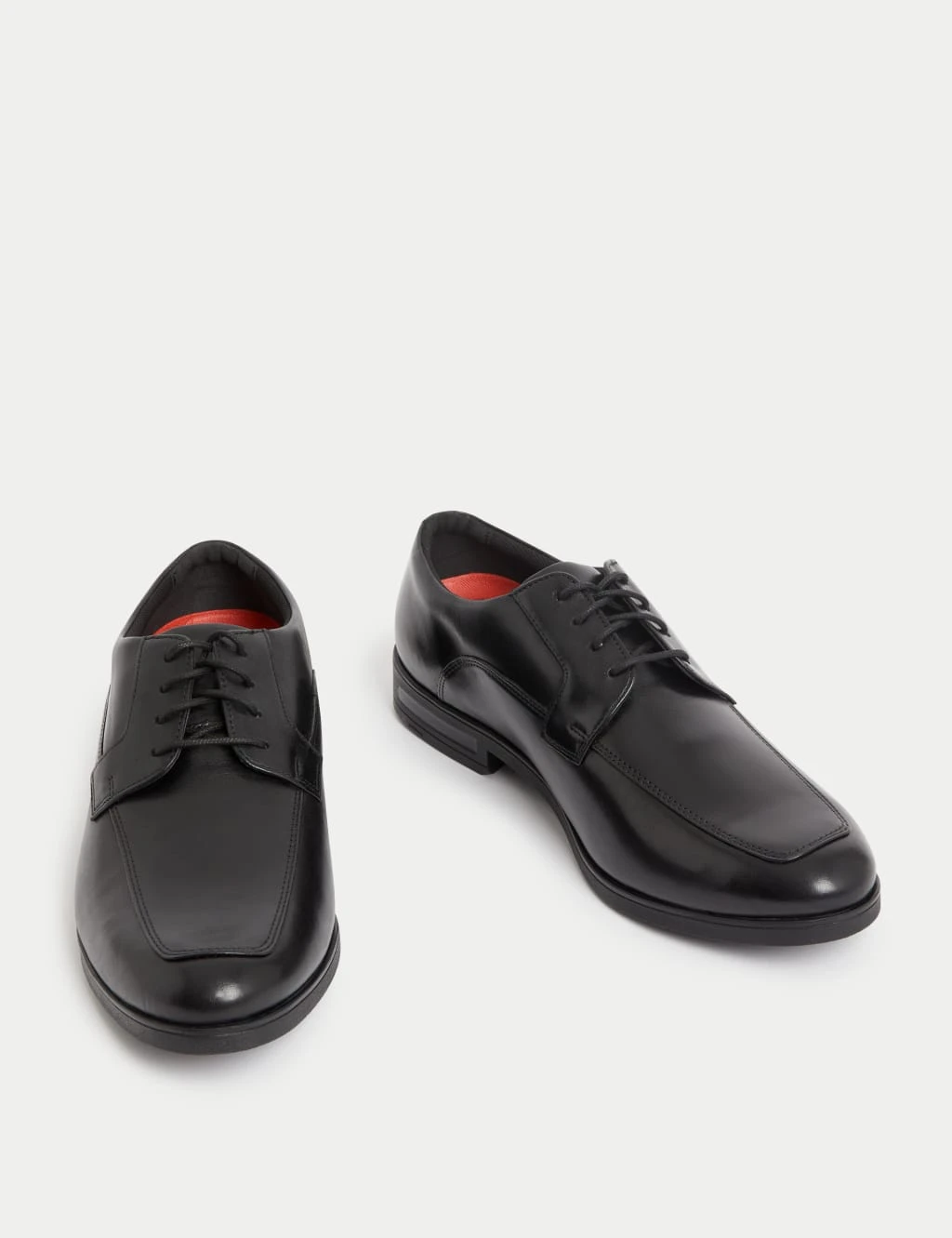 Wide Fit Leather Derby Shoes 2 Wide Fit Leather Derby Shoes - Image 2