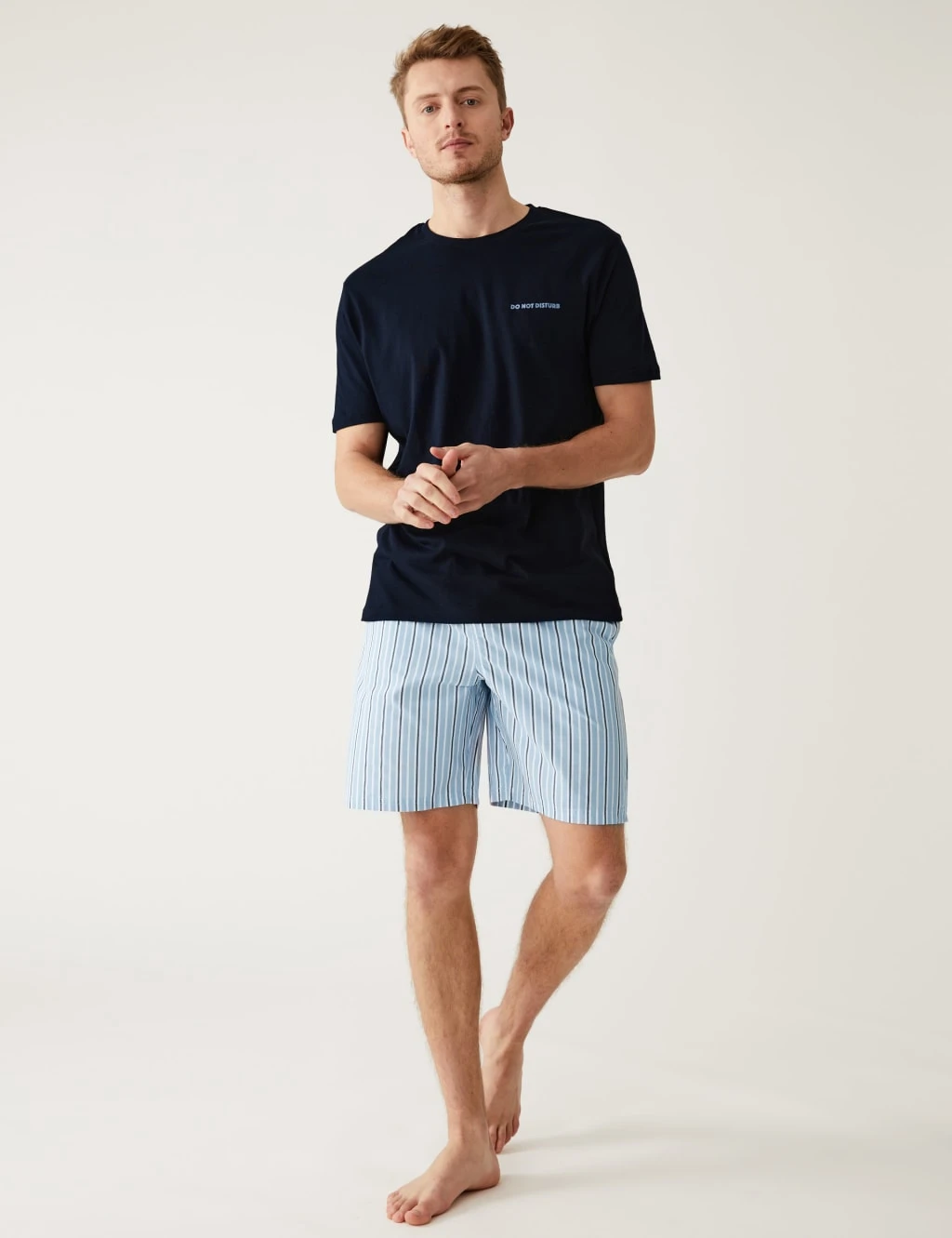 Pure Cotton Do Not Disturb Slogan Pyjama Set 1 Pure Cotton Do Not Disturb Slogan Pyjama Set