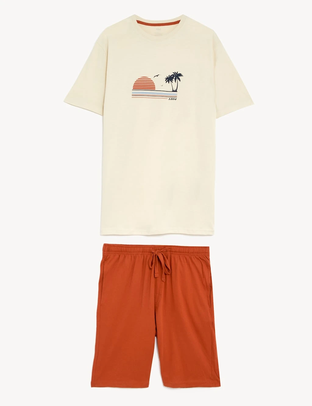 Pure Cotton Sunset Graphic Pyjama Set 2 Pure Cotton Sunset Graphic Pyjama Set - Image 2