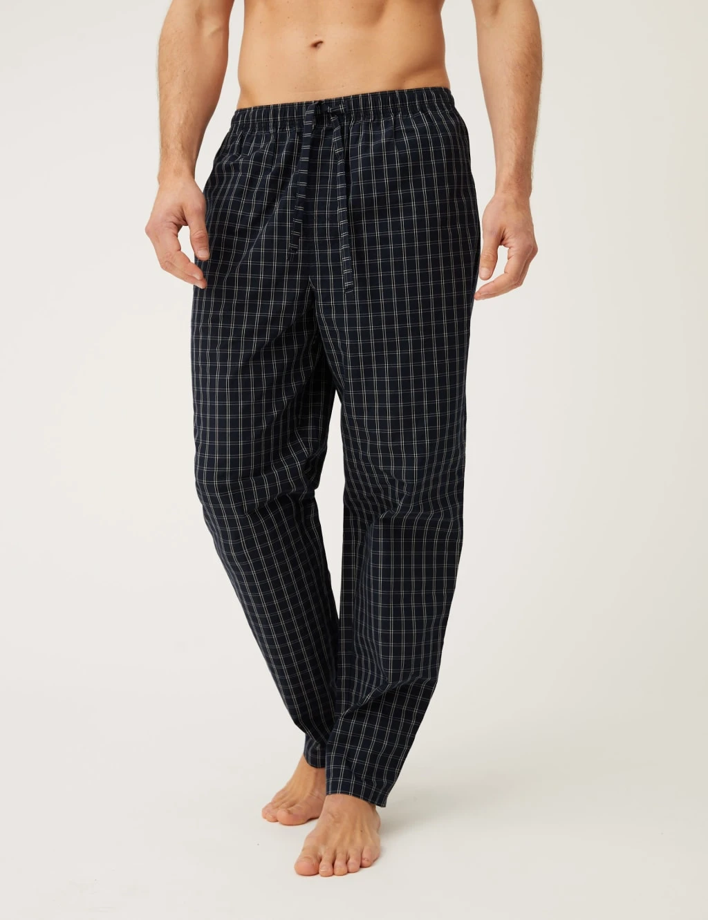 2pk Pure Cotton Checked Pyjama Bottoms 3 2pk Pure Cotton Checked Pyjama Bottoms - Image 3
