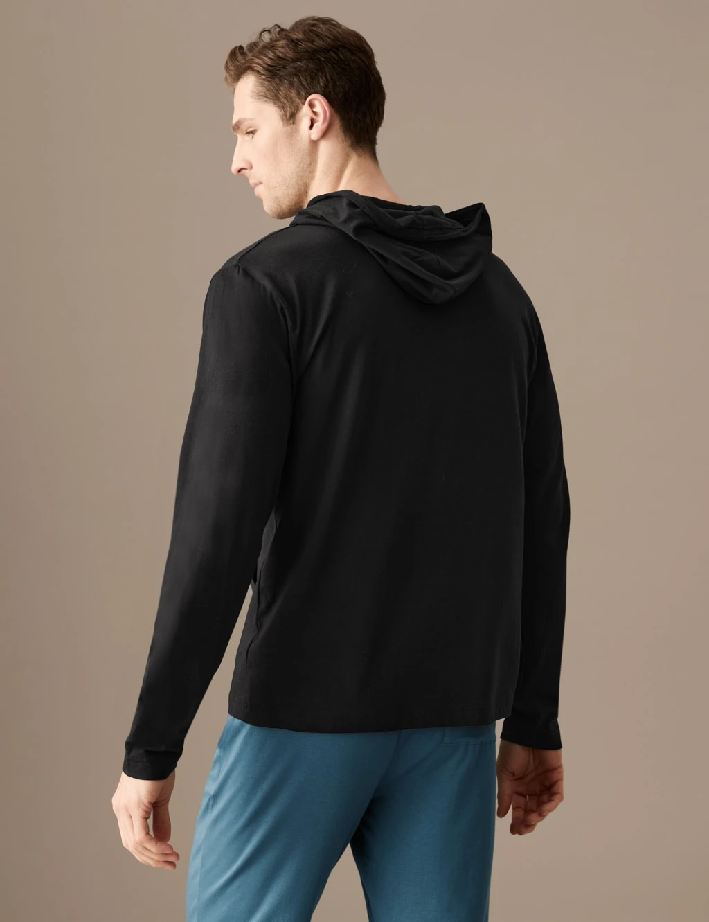 Supima® Cotton Blend Jersey Hoodie 5 Supima® Cotton Blend Jersey Hoodie - Image 5