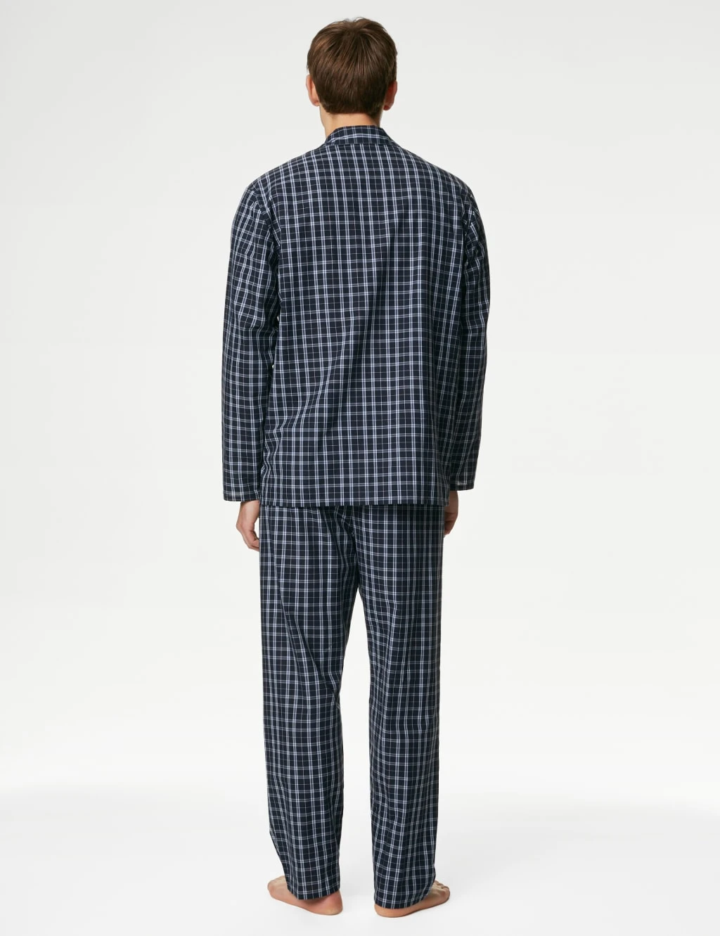 Cotton Blend Checked Pyjama Set 4 Cotton Blend Checked Pyjama Set - Image 4