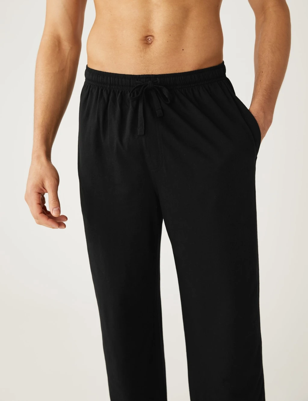 Cotton Rich Marl Effect Pyjama Set 4 Cotton Rich Marl Effect Pyjama Set - Image 4