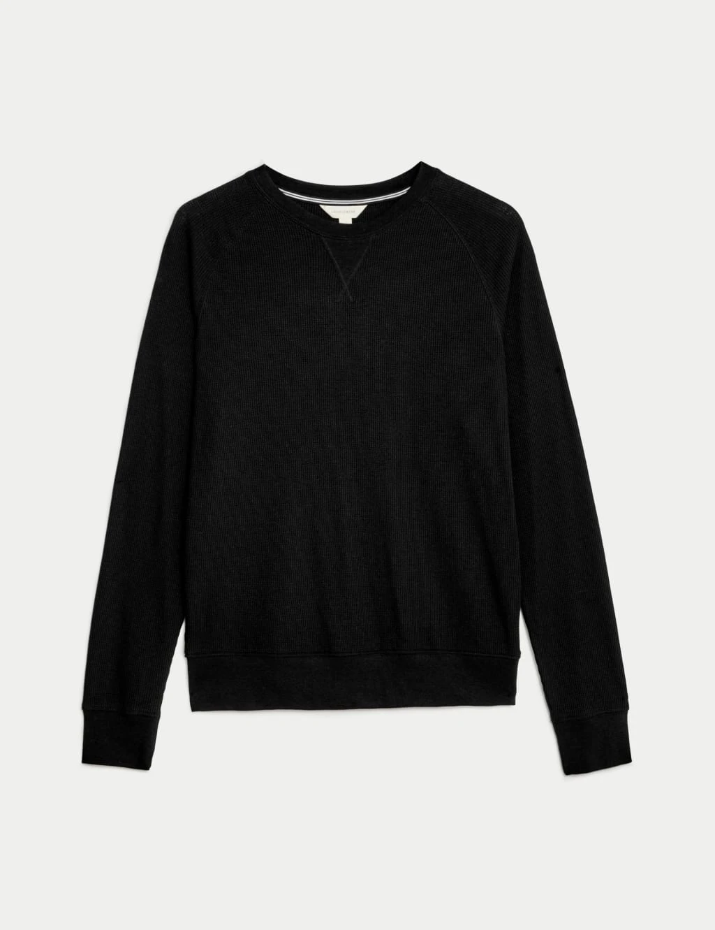 Cotton Blend Waffle Loungewear Top 2 Cotton Blend Waffle Loungewear Top - Image 2