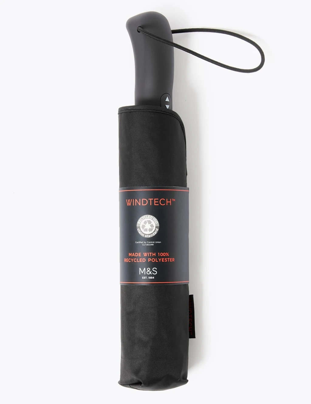 Recycled Polyester Rubber Handle Umbrella With Windtech™ 4 Recycled Polyester Rubber Handle Umbrella With Windtech™ - Image 4