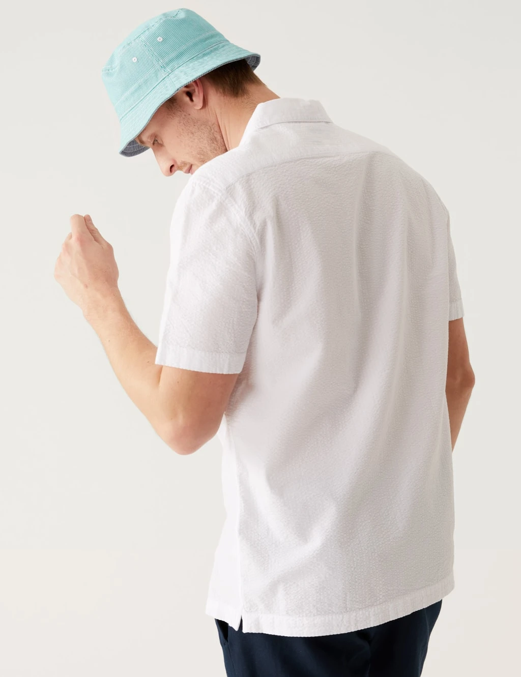 Cotton Rich Reversible Striped Bucket Hat 3 Cotton Rich Reversible Striped Bucket Hat - Image 3