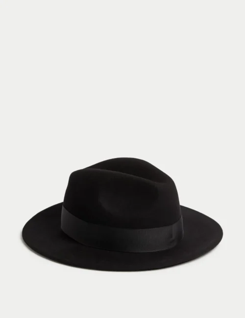Pure Wool Fedora Hat With Stormwear™