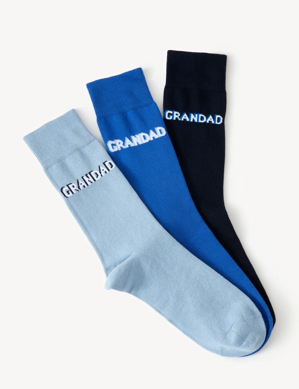 3pk Grandad Slogan Cotton Rich Socks 1 3pk Grandad Slogan Cotton Rich Socks