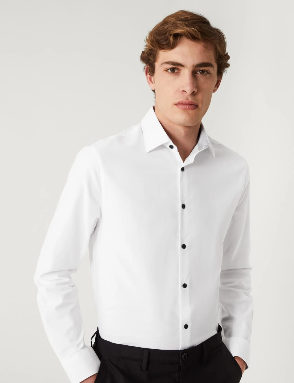 Slim Fit Pure Cotton Textured Shirt 1 Slim Fit Pure Cotton Textured Shirt
