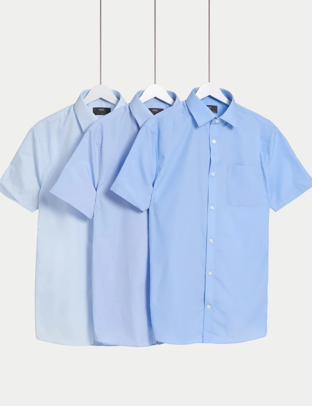 3pk Slim Fit Easy Iron Cotton Blend Shirts 1 3pk Slim Fit Easy Iron Cotton Blend Shirts