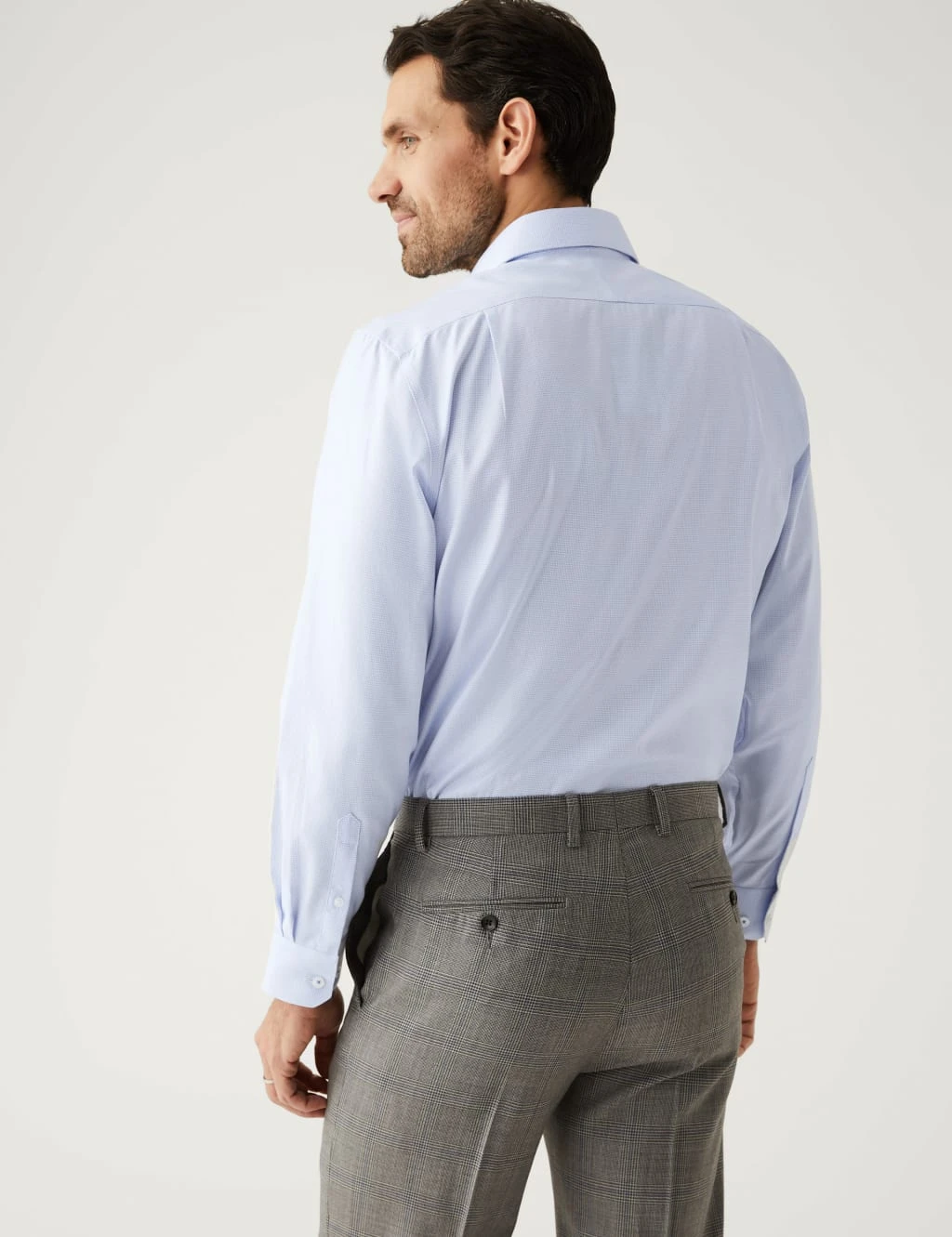 Regular Fit Pure Cotton Textured Shirt 5 Regular Fit Pure Cotton Textured Shirt - Image 5