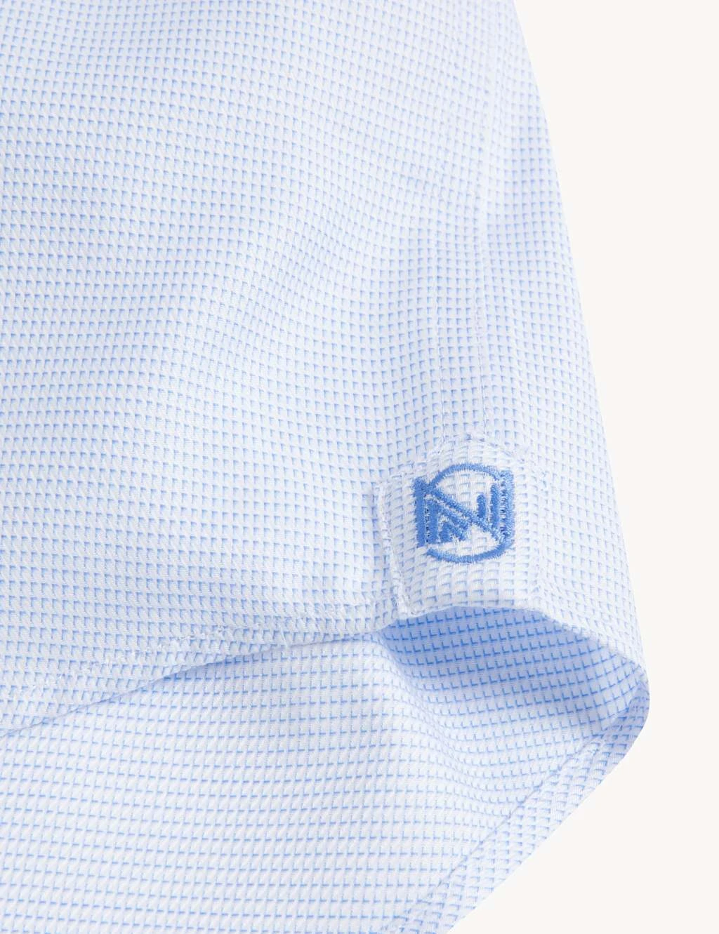 Regular Fit Pure Cotton Textured Shirt 9 Regular Fit Pure Cotton Textured Shirt - Image 9