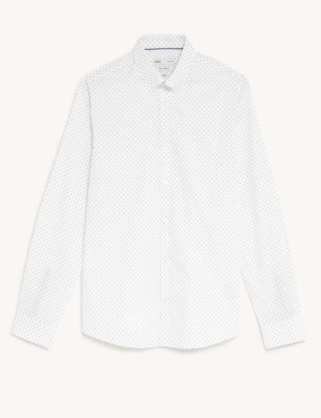 Slim Fit Cotton Rich Sun Ray Print Shirt 2 Slim Fit Cotton Rich Sun Ray Print Shirt - Image 2