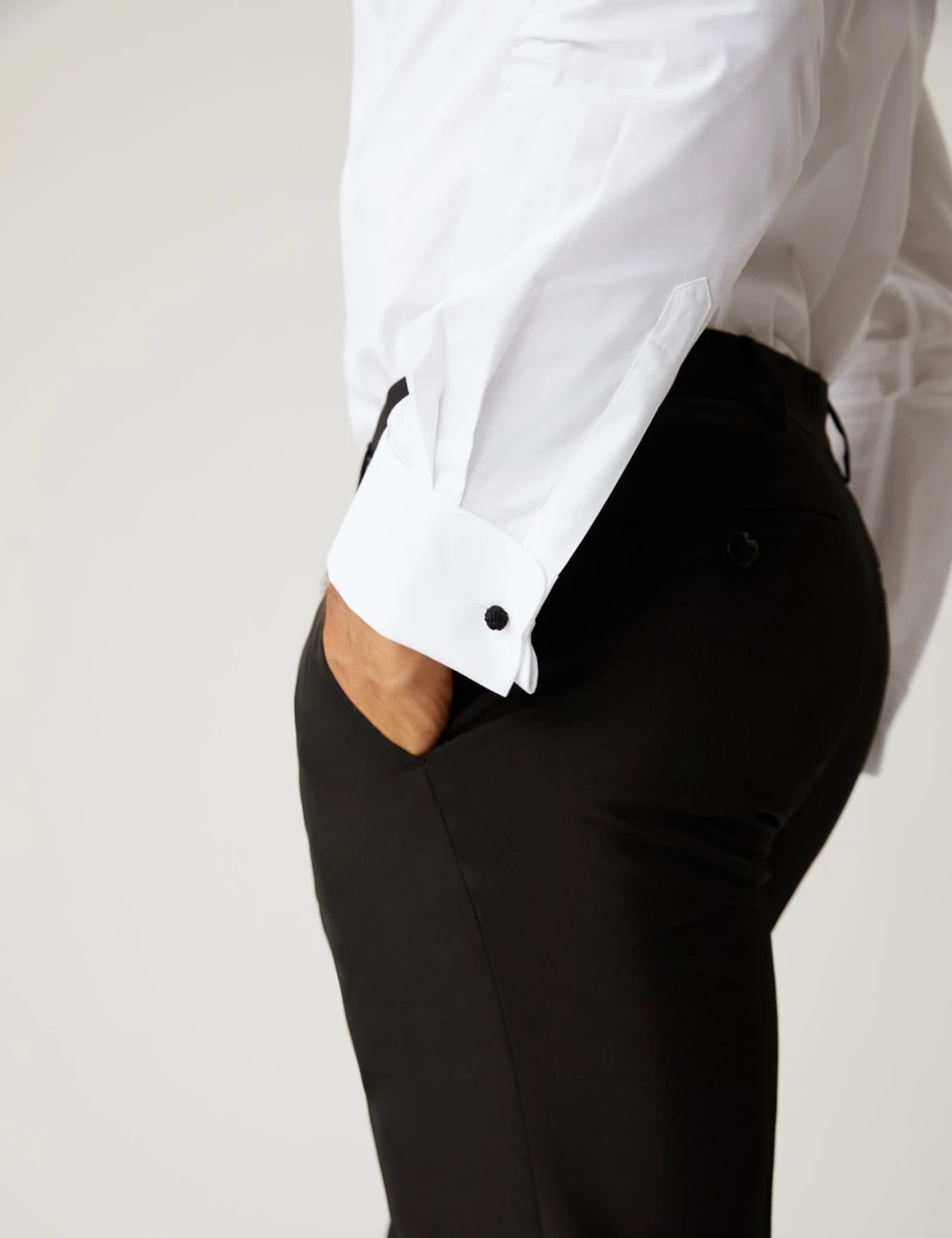 Slim Fit Cotton Rich Dinner Shirt 4 Slim Fit Cotton Rich Dinner Shirt - Image 4