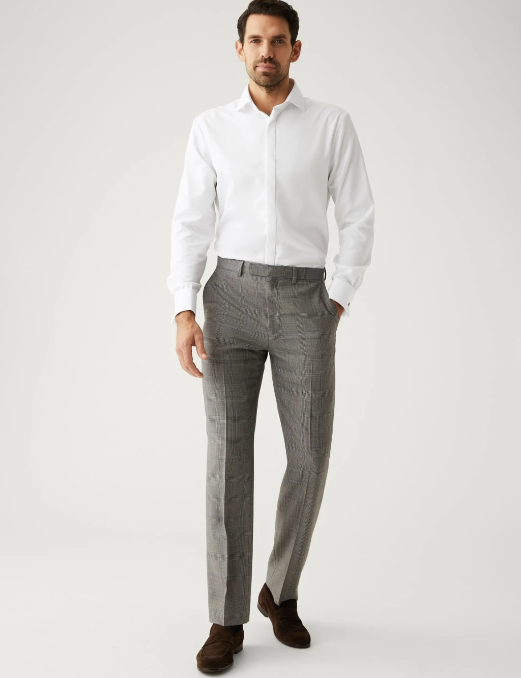 Regular Fit Pure Cotton Dinner Shirt 4 Regular Fit Pure Cotton Dinner Shirt - Image 4