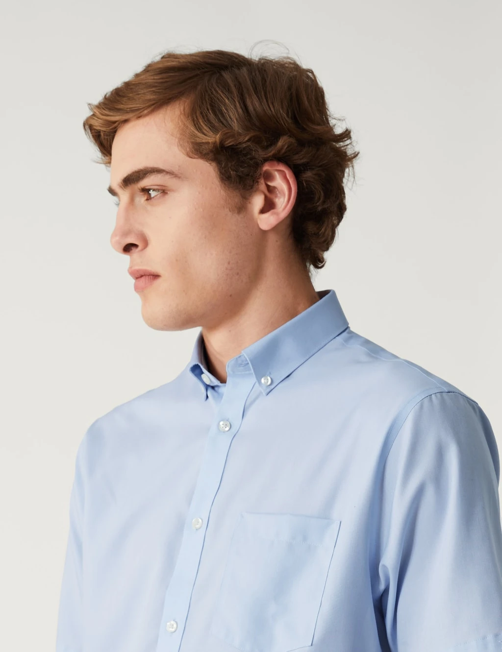 Regular Fit Non Iron Pure Cotton Oxford Shirt 4 Regular Fit Non Iron Pure Cotton Oxford Shirt - Image 4