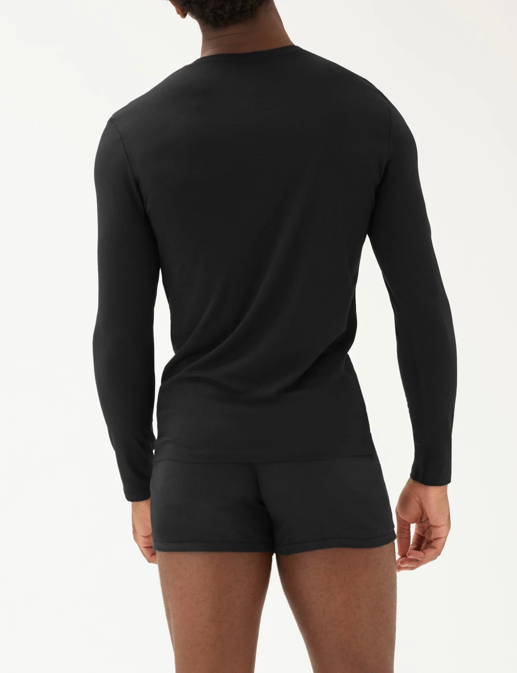 Supima® Cotton Blend Long Sleeve Vest 3 Supima® Cotton Blend Long Sleeve Vest - Image 3