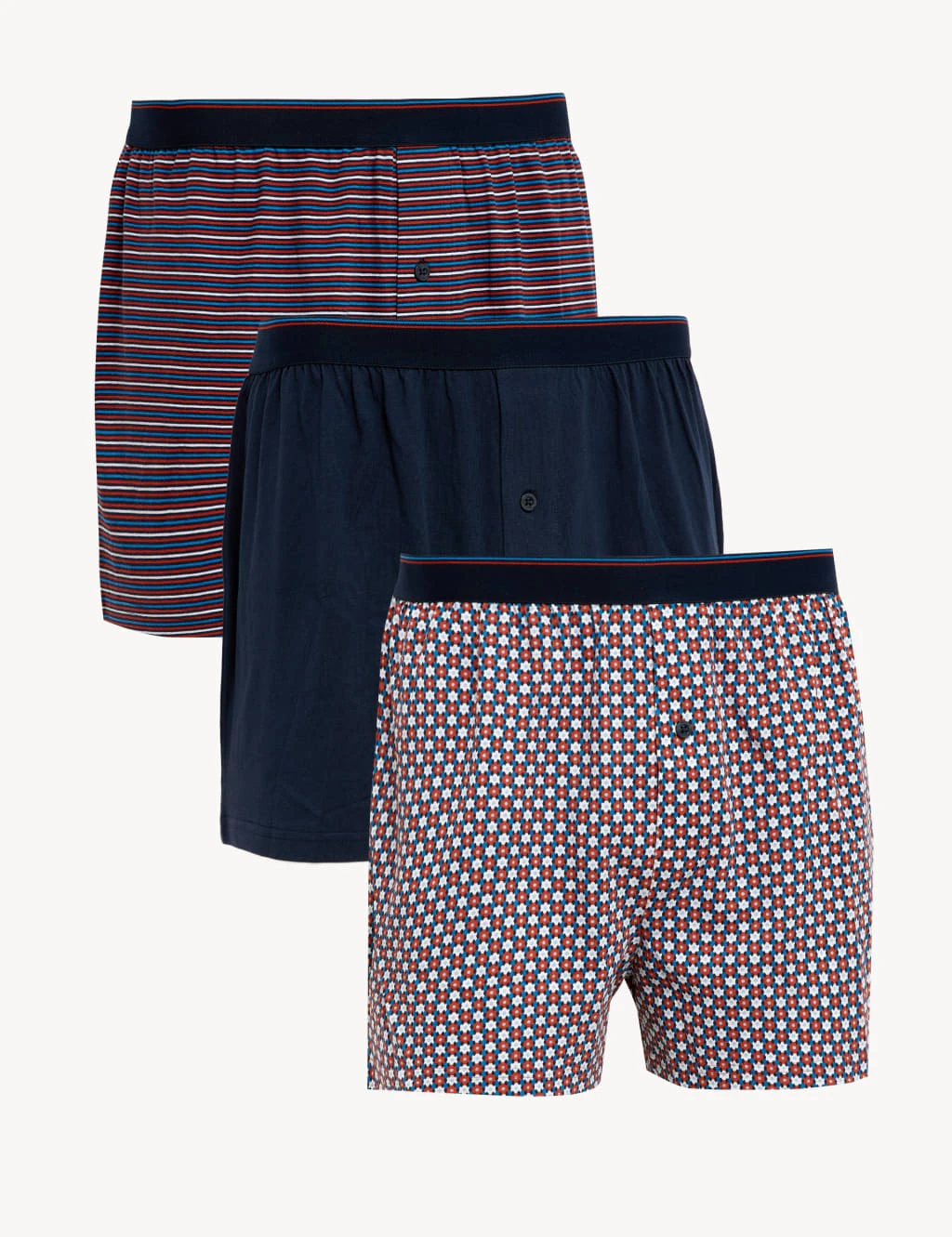 3pk Pure Cotton Cool & Fresh™ Jersey Boxers 1 3pk Pure Cotton Cool & Fresh™ Jersey Boxers