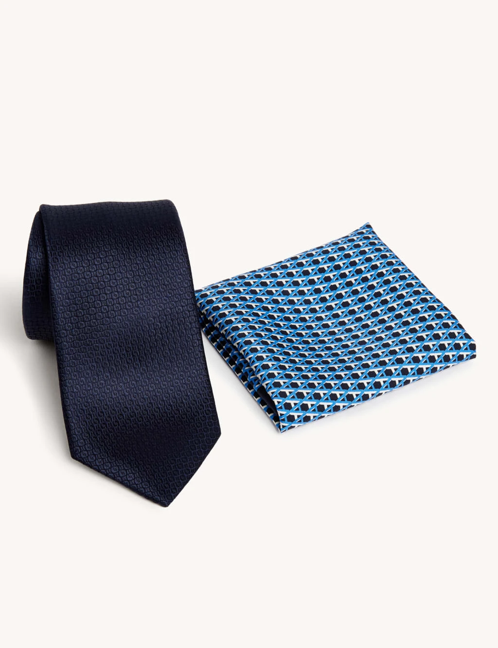 Pure Silk Tie & Pocket Square Set Set 2 Pure Silk Tie & Pocket Square Set Set - Image 2