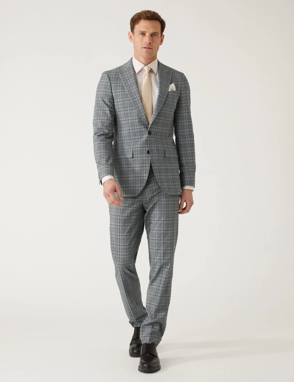 Slim Fit Prince Of Wales Check Suit Trousers 6 Slim Fit Prince Of Wales Check Suit Trousers - Image 6