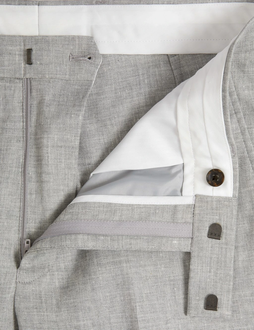 Slim Fit Italian Linen Miracle™ Suit Trousers 7 Slim Fit Italian Linen Miracle™ Suit Trousers - Image 7