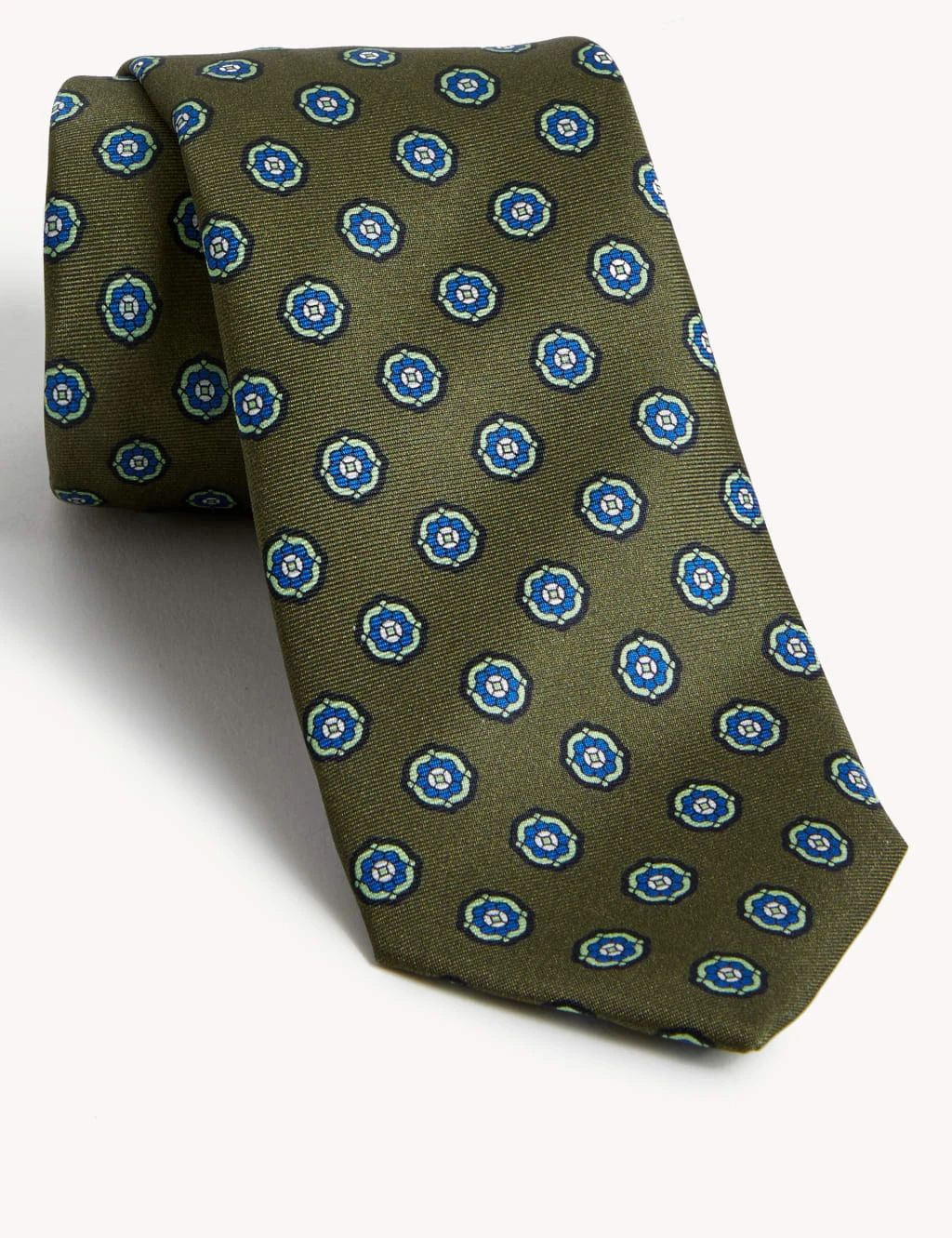 Pure Silk Printed Medallion Tie 1 Pure Silk Printed Medallion Tie