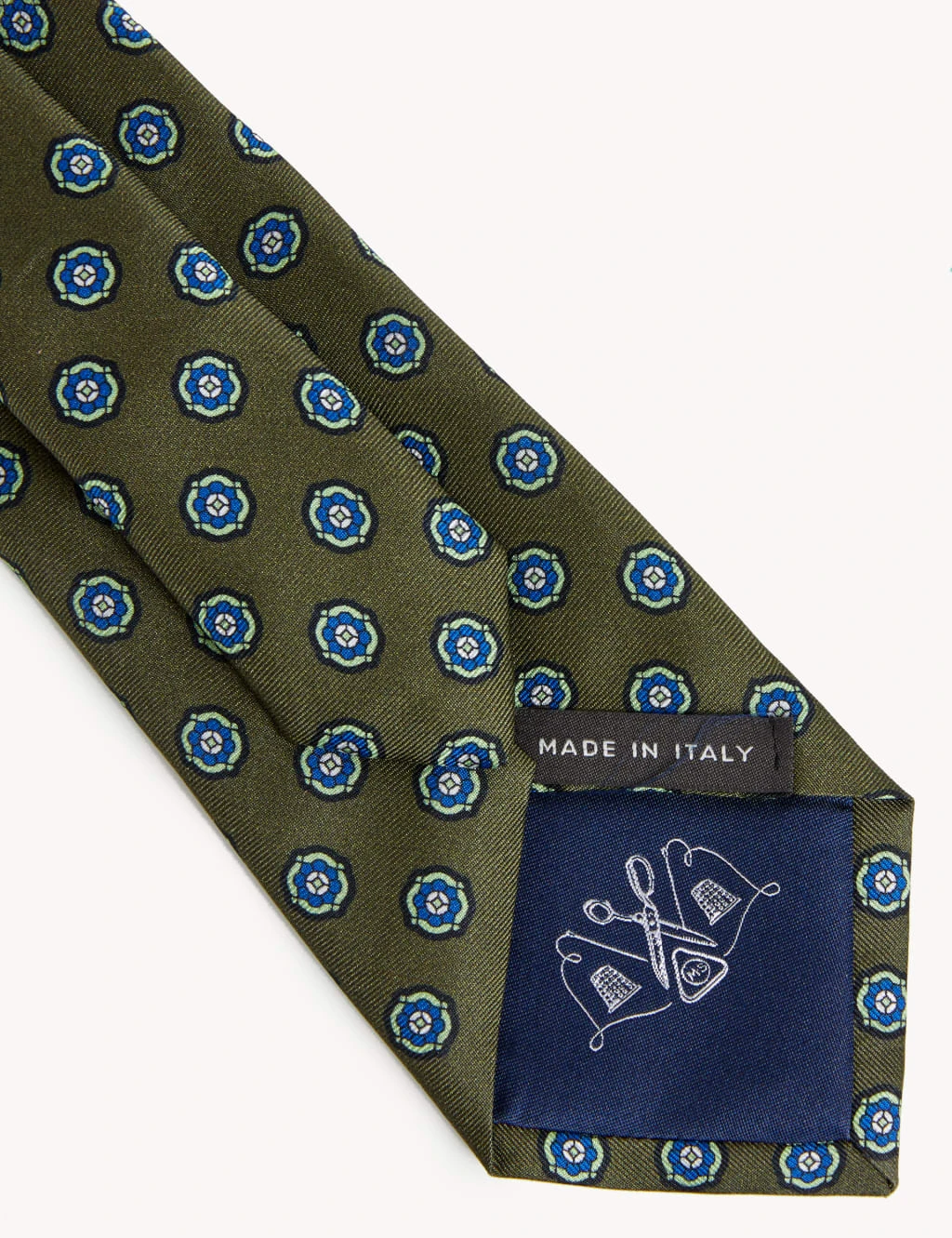 Pure Silk Printed Medallion Tie 2 Pure Silk Printed Medallion Tie - Image 2