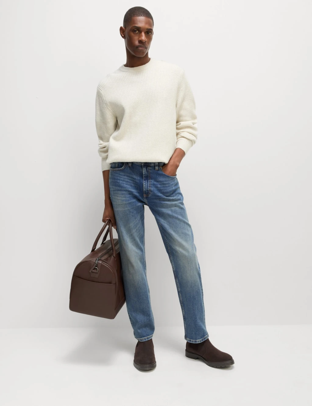 Loose Fit Vintage Wash Jeans 3 Loose Fit Vintage Wash Jeans - Image 3