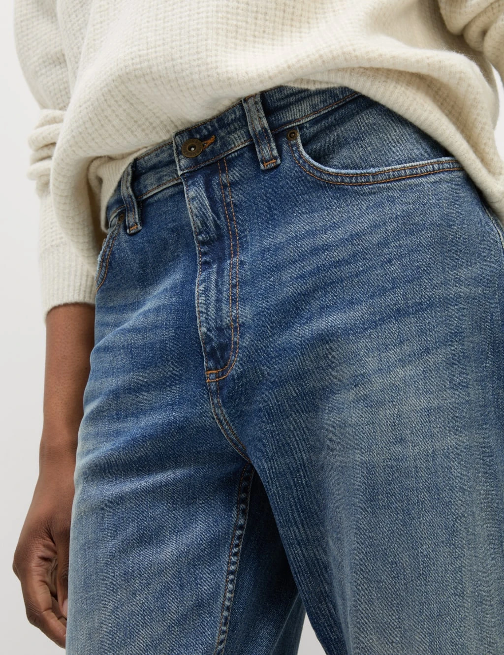 Loose Fit Vintage Wash Jeans 4 Loose Fit Vintage Wash Jeans - Image 4