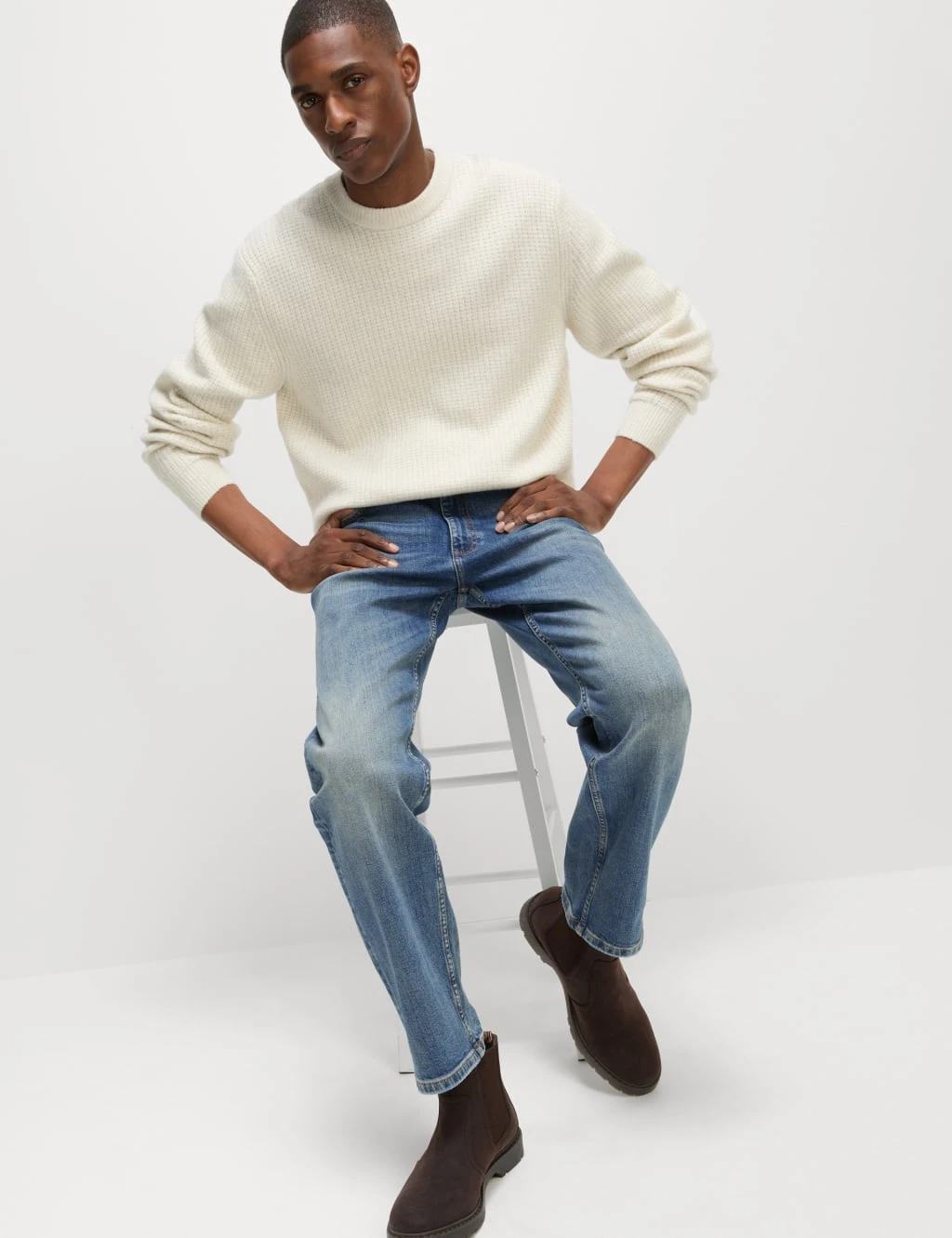 Loose Fit Vintage Wash Jeans 5 Loose Fit Vintage Wash Jeans - Image 5