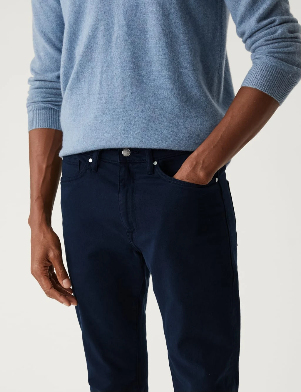 Skinny Fit Tea Dyed Stretch Jeans 5 Skinny Fit Tea Dyed Stretch Jeans - Image 5