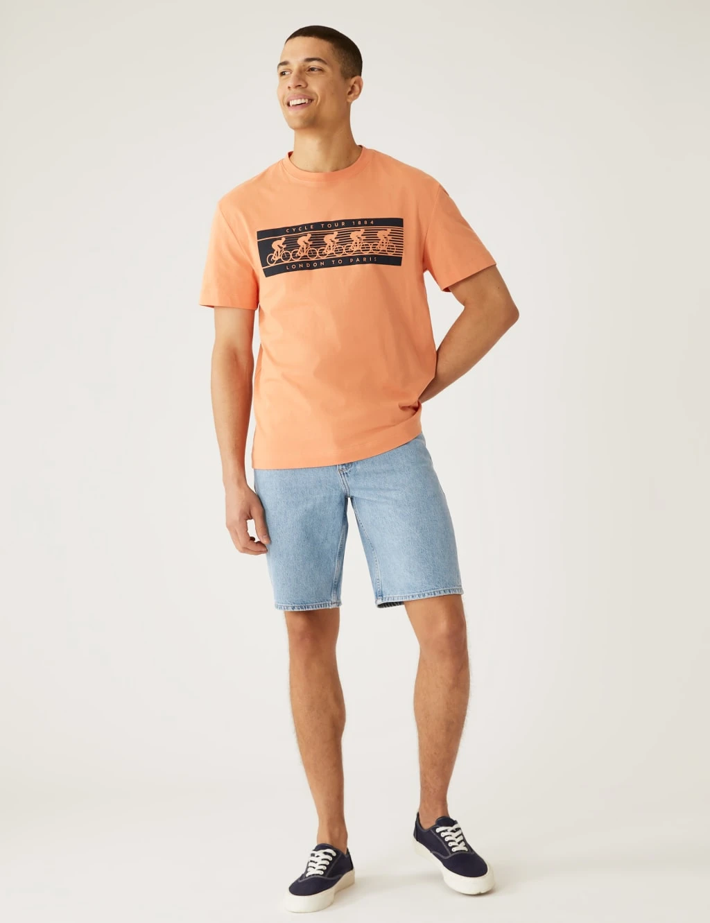 Recycled Rigid Denim Shorts 3 Recycled Rigid Denim Shorts - Image 3