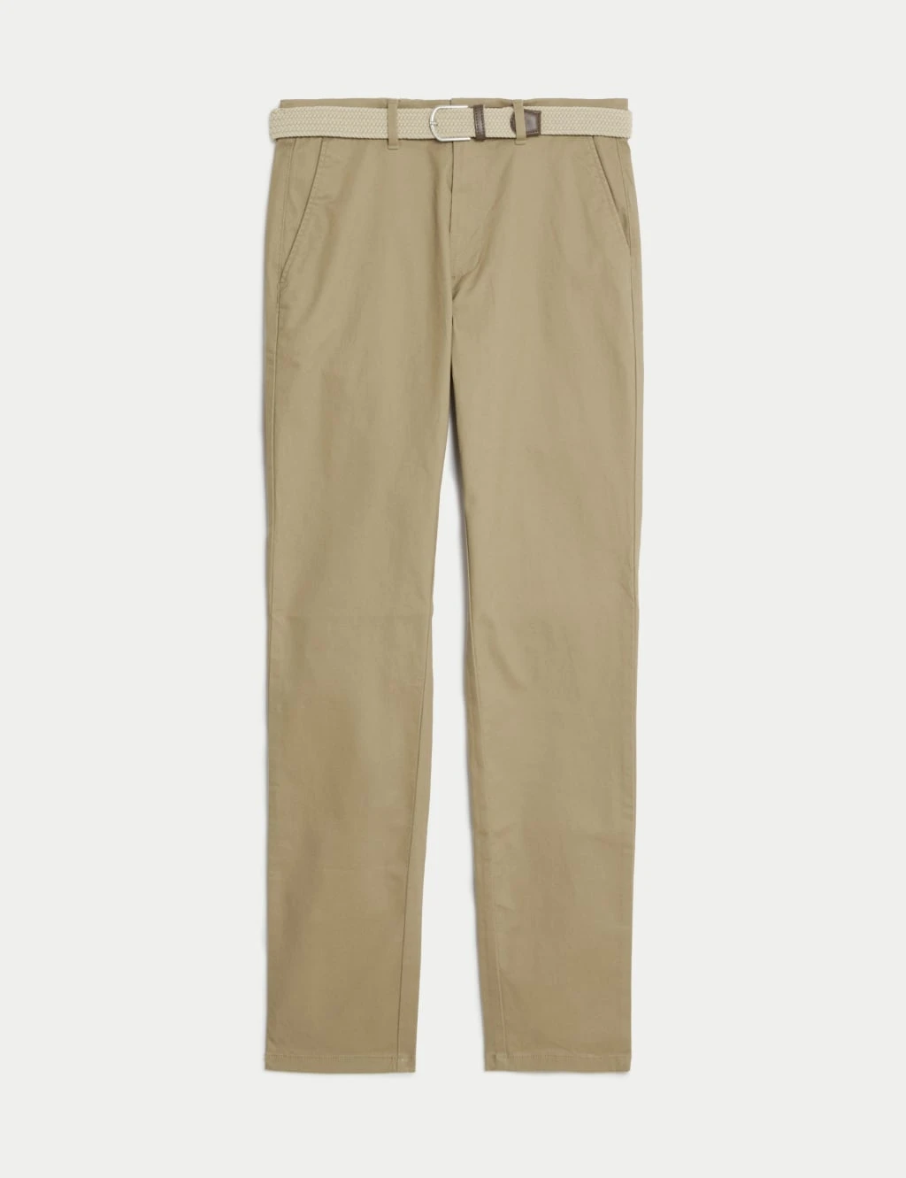 Slim Fit Belted Stretch Chinos 2 Slim Fit Belted Stretch Chinos - Image 2