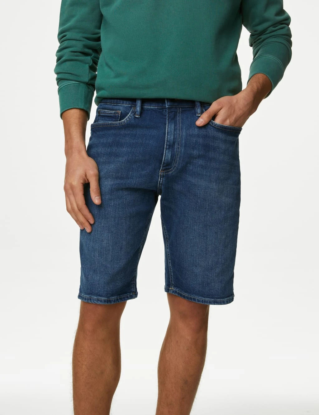 Stretch Denim Shorts 1 Stretch Denim Shorts