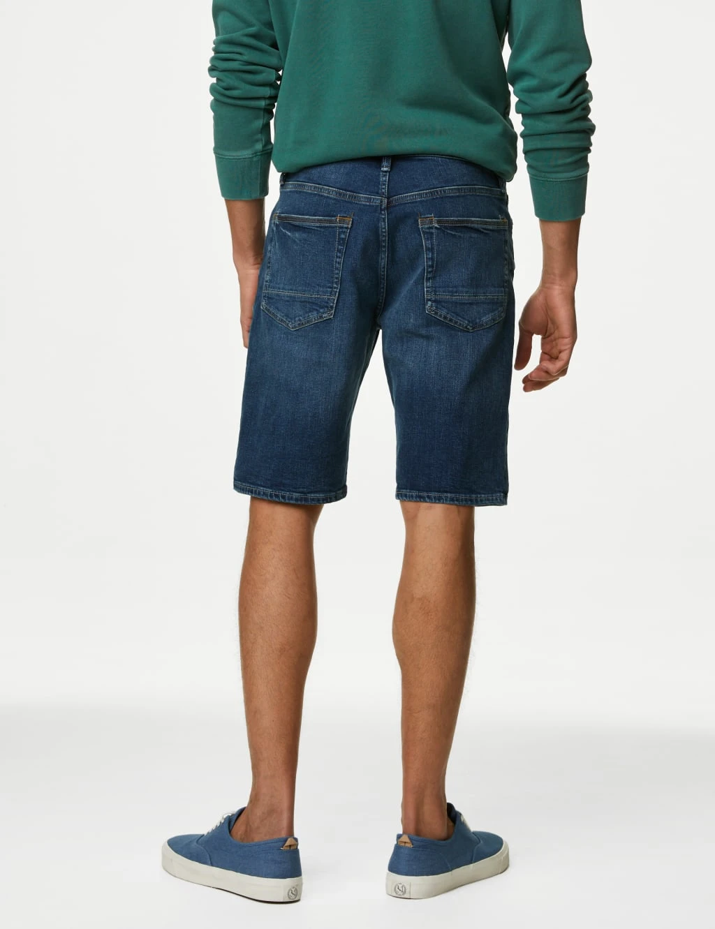 Stretch Denim Shorts 6 Stretch Denim Shorts - Image 6