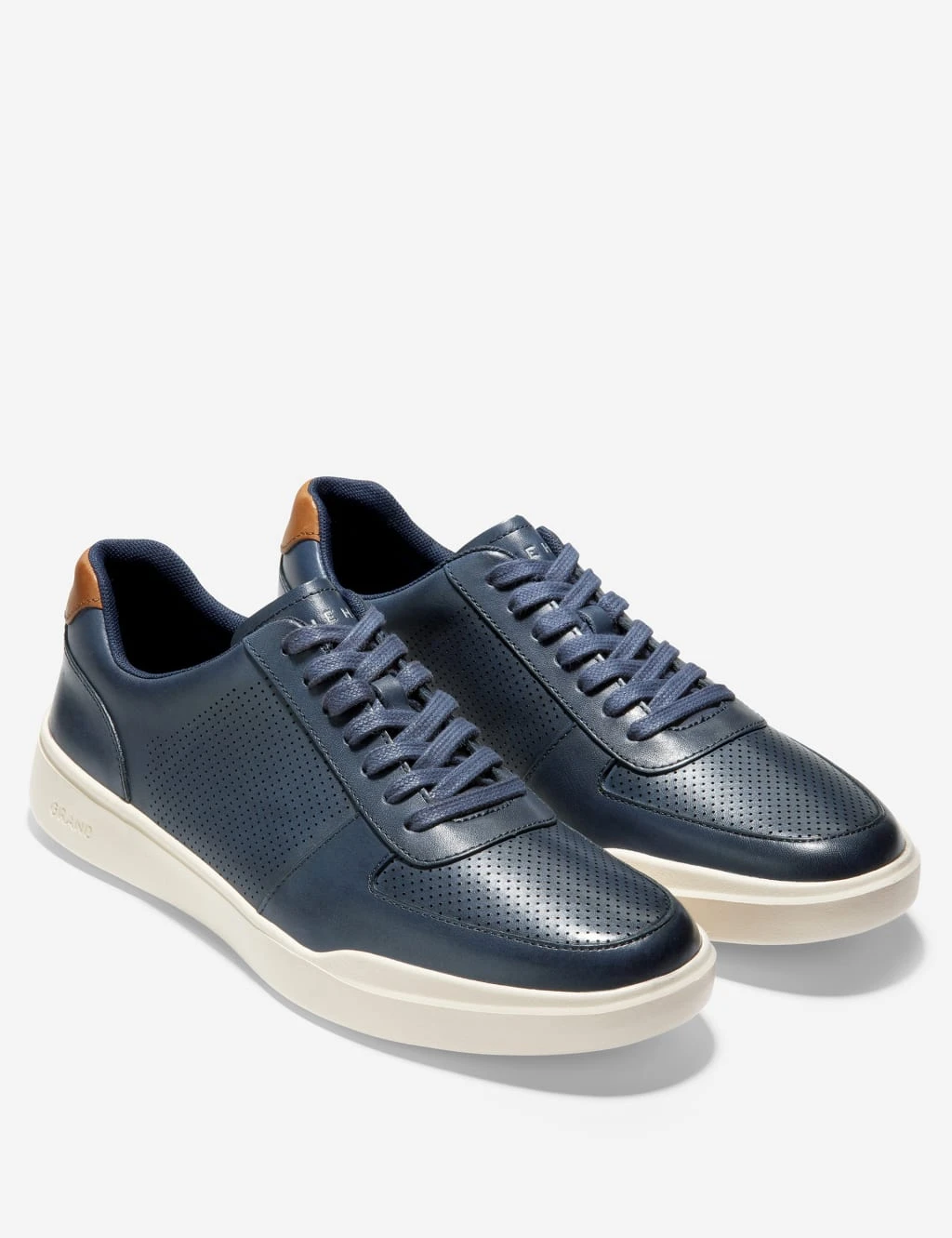 Cole Haan Grand Crosscourt Leather Lace Up Trainers 2 Cole Haan Grand Crosscourt Leather Lace Up Trainers - Image 2