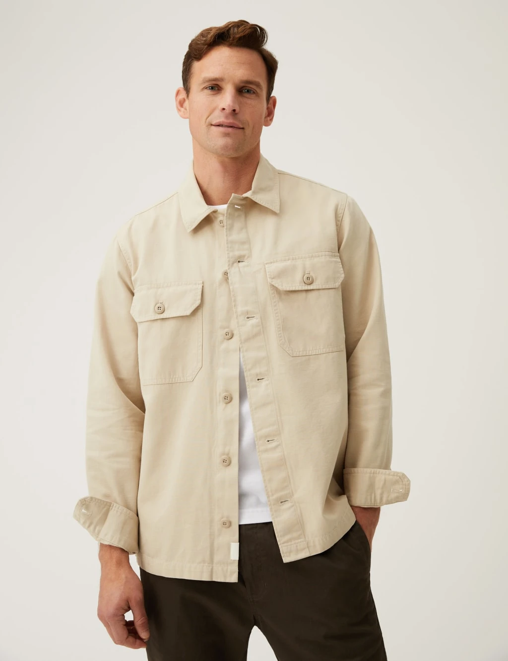 Pure Cotton Utility Overshirt 4 Pure Cotton Utility Overshirt - Image 4