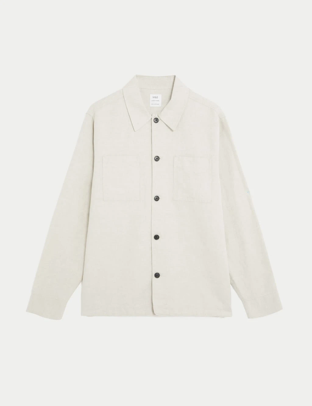 Easy Iron Linen Blend Overshirt 2 Easy Iron Linen Blend Overshirt - Image 2