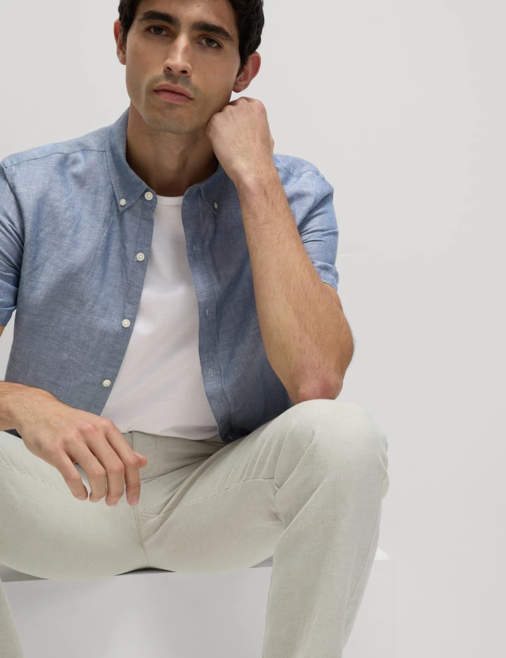 Easy Iron Linen Rich Shirt 1 Easy Iron Linen Rich Shirt