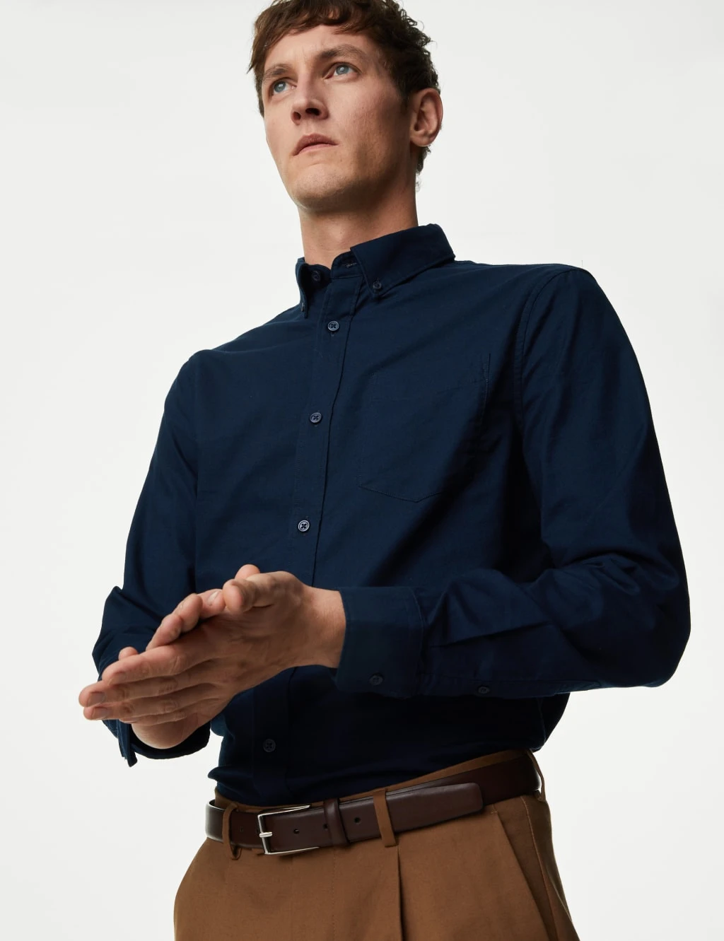 2pk Easy Iron Pure Cotton Oxford Shirts 2 2pk Easy Iron Pure Cotton Oxford Shirts - Image 2