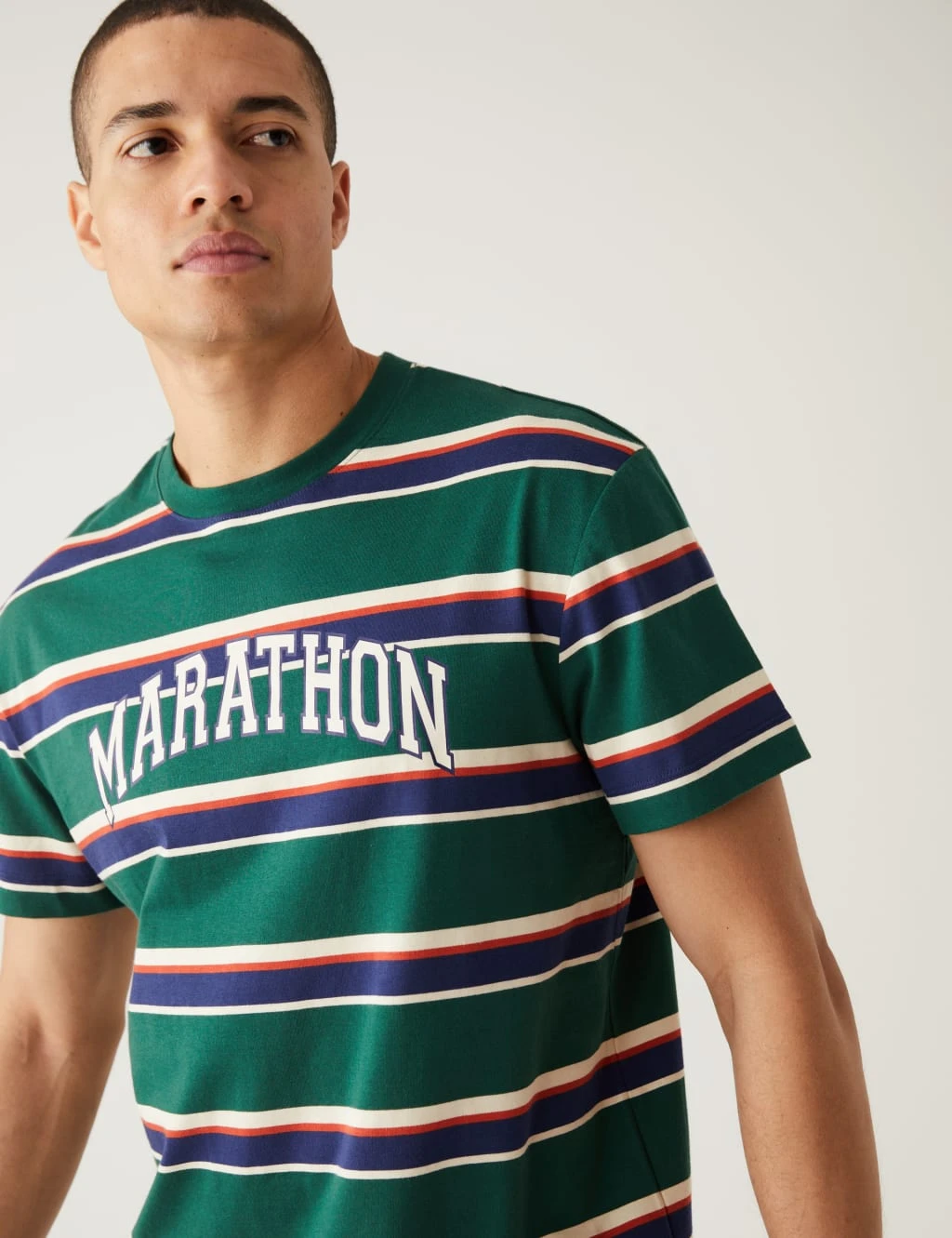 Pure Cotton Striped T-Shirt 1 Pure Cotton Striped T-Shirt