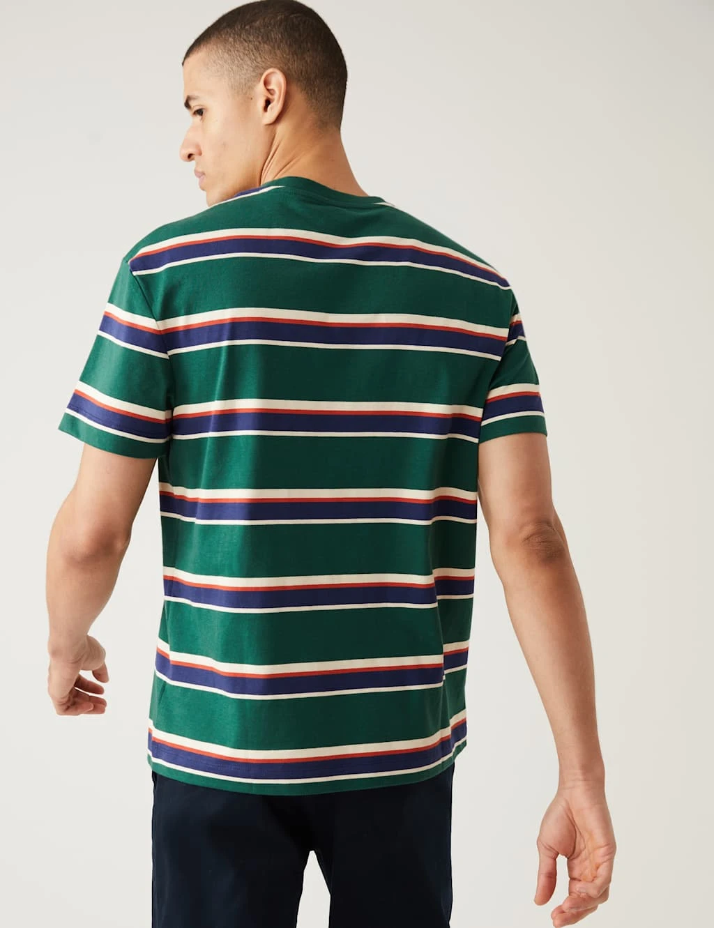 Pure Cotton Striped T-Shirt 5 Pure Cotton Striped T-Shirt - Image 5