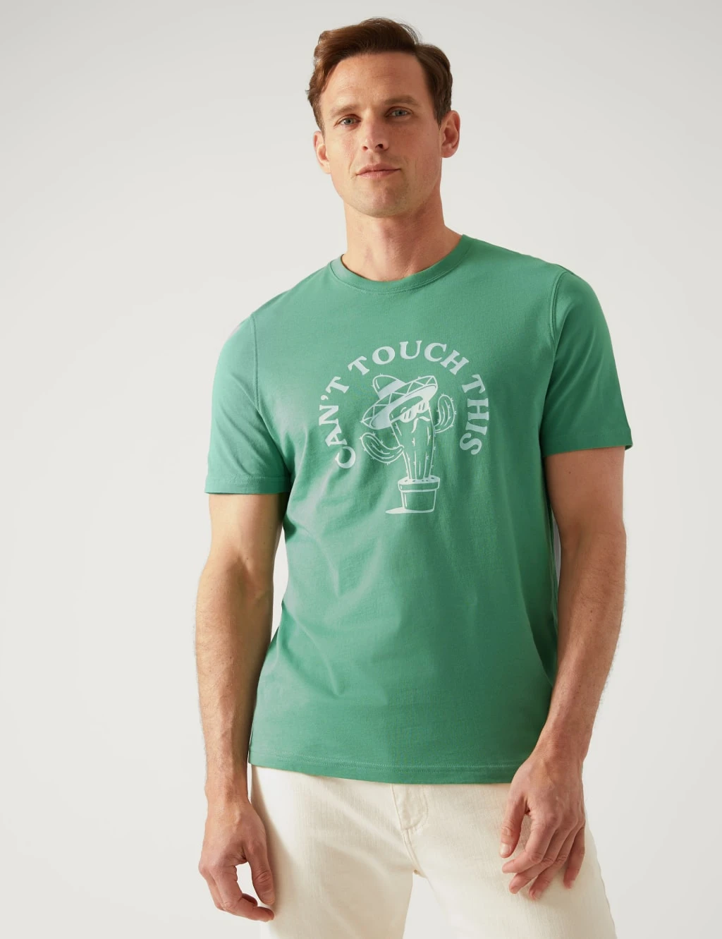 Pure Cotton Cactus Print T-Shirt 1 Pure Cotton Cactus Print T-Shirt