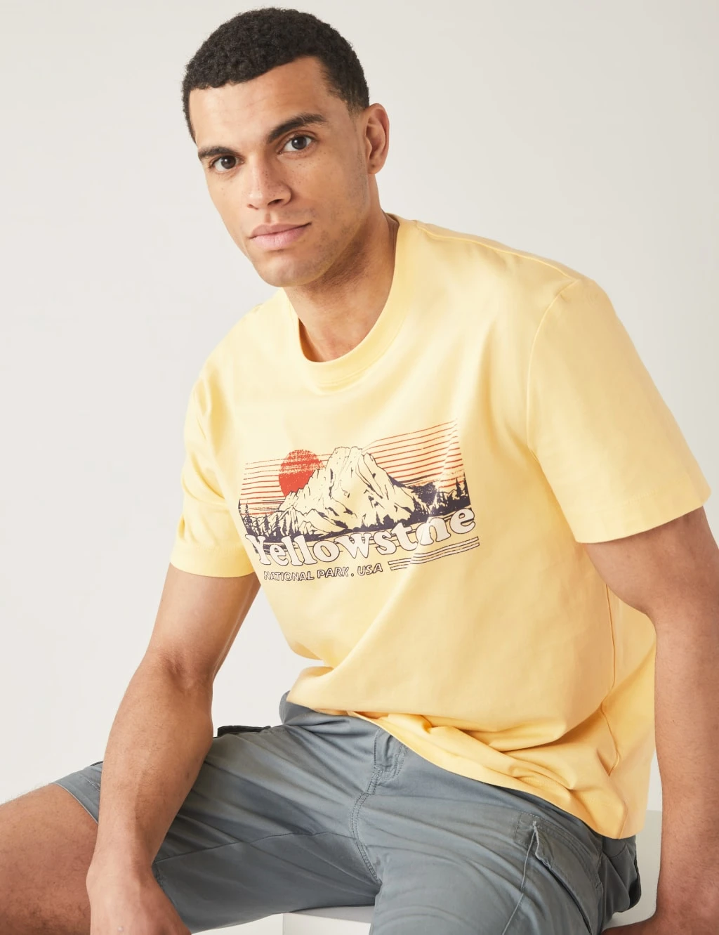 Pure Cotton Yellowstone Graphic T-Shirt 3 Pure Cotton Yellowstone Graphic T-Shirt - Image 3