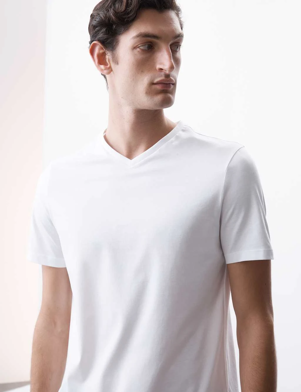 Pure Supima® Cotton V-Neck T-Shirt 1 Pure Supima® Cotton V-Neck T-Shirt