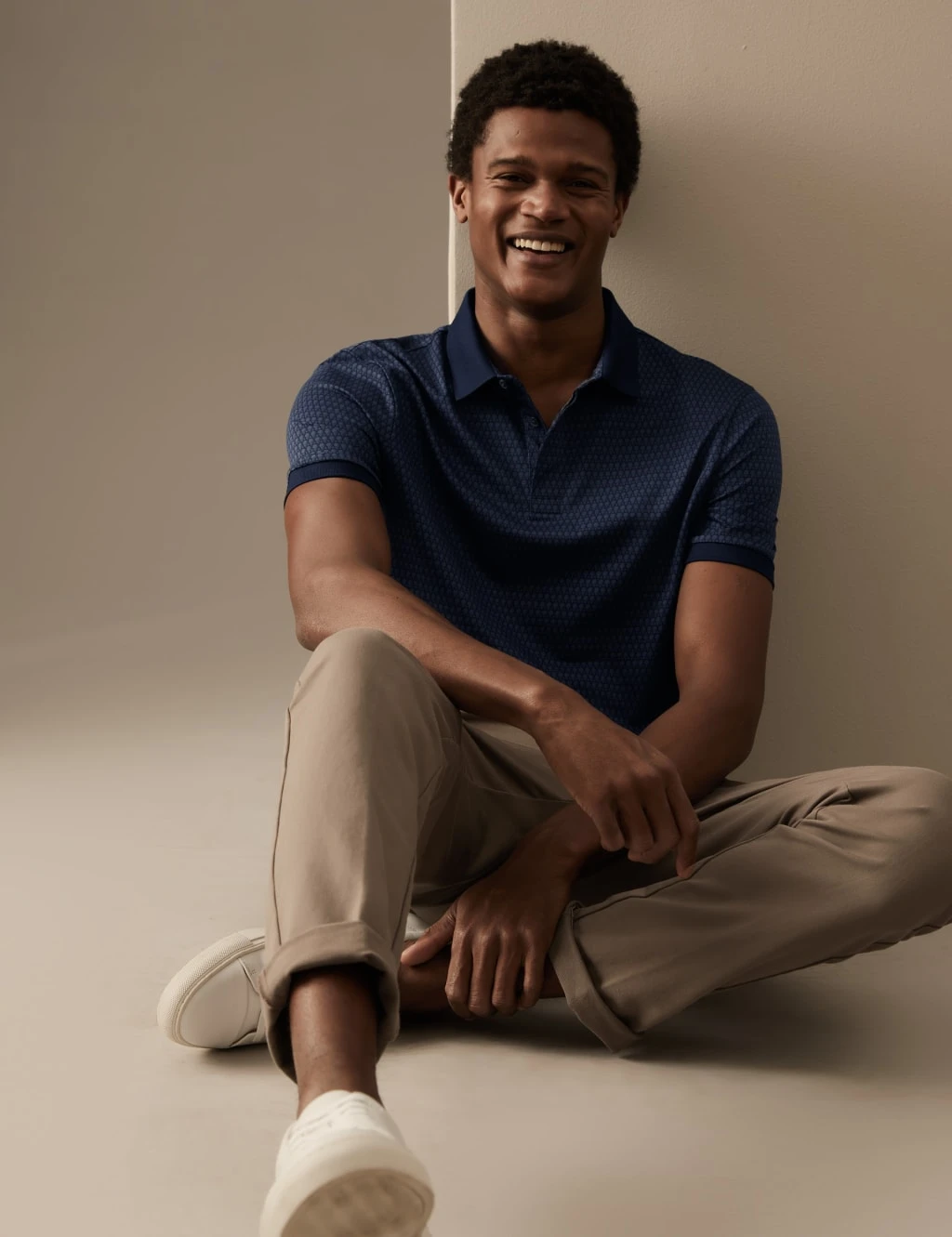 Pure Supima® Cotton Printed Polo Shirt 1 Pure Supima® Cotton Printed Polo Shirt