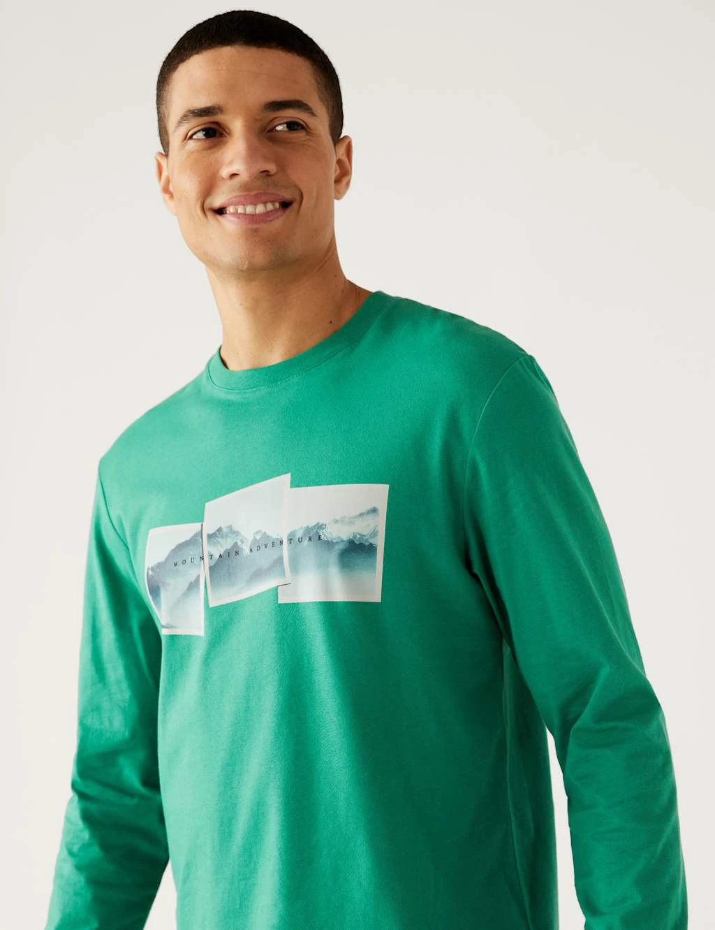 Pure Cotton Mountain Graphic T-Shirt 3 Pure Cotton Mountain Graphic T-Shirt - Image 3