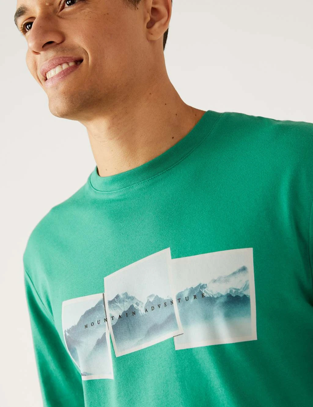 Pure Cotton Mountain Graphic T-Shirt 4 Pure Cotton Mountain Graphic T-Shirt - Image 4
