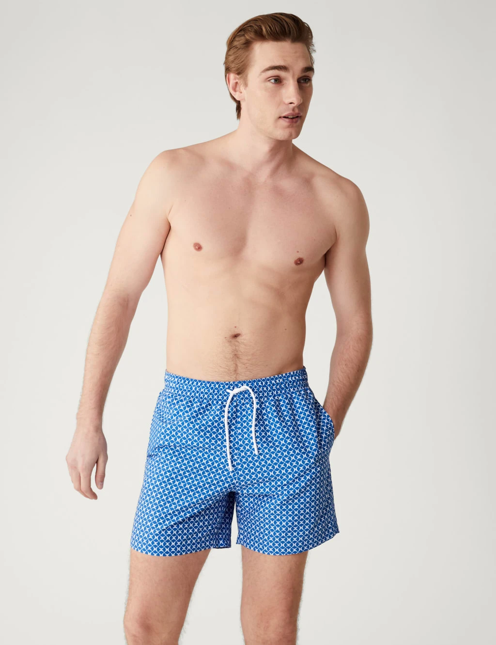 Quick Dry Geometric Print Swim Shorts 3 Quick Dry Geometric Print Swim Shorts - Image 3