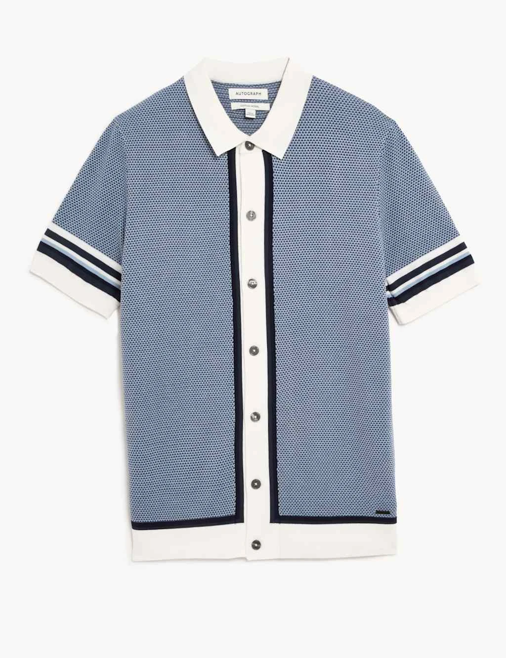 Cotton Modal Knitted Polo Shirt 2 Cotton Modal Knitted Polo Shirt - Image 2